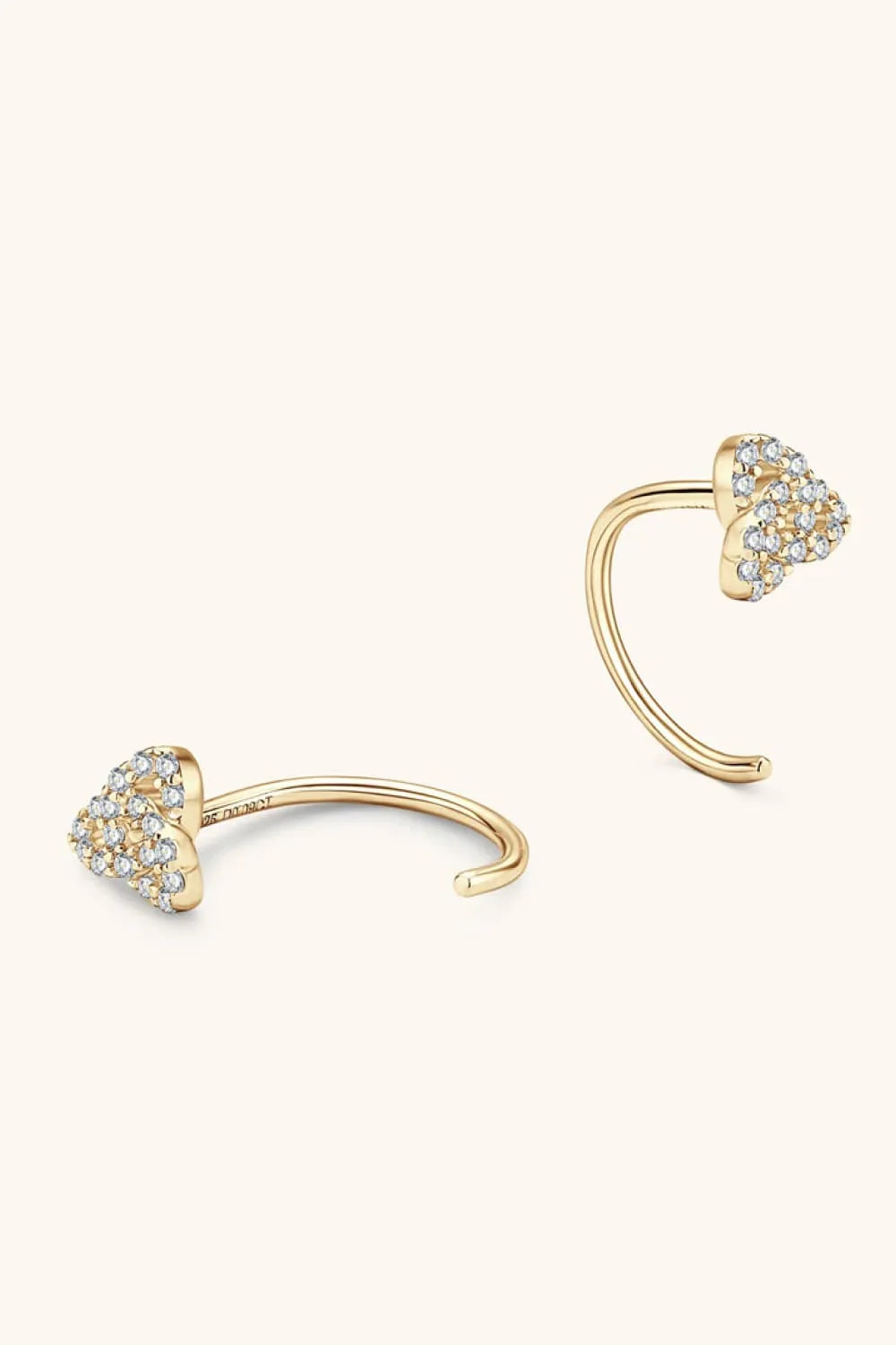 Minimalist Moissanite Sterling Silver Earrings - Southern Shores Clothing