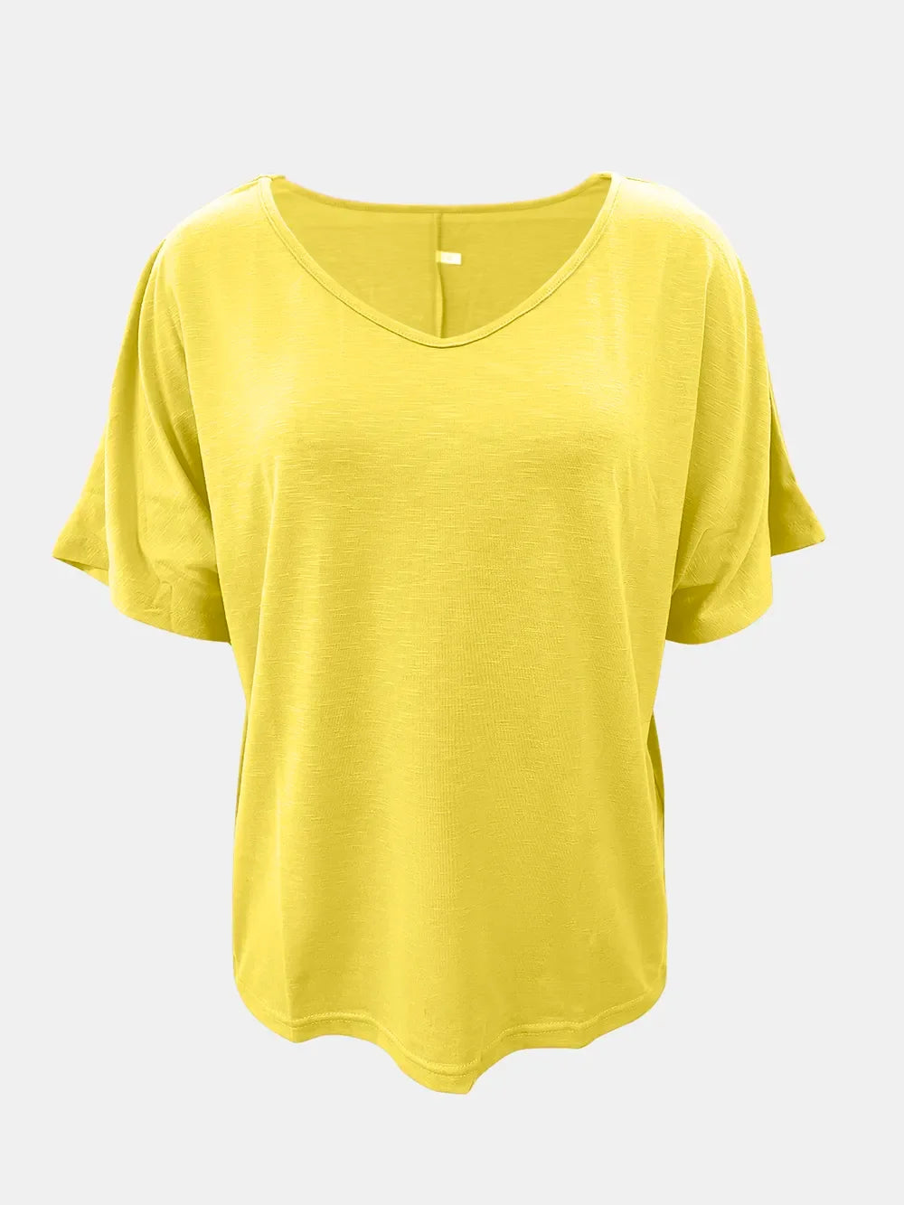Full Size Scoop Neck Short Sleeve T-Shirt - Southern Shores Clothing