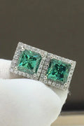 2 Carat Moissanite Square Stud Earrings - Southern Shores Clothing