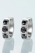 Minimalist Inlaid Moissanite Huggie Earrings - Southern Shores Clothing