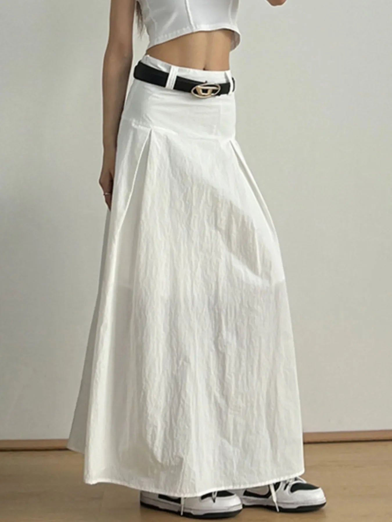 Lightweight High Waist A-Line Maxi Skirt For Summer - Southern Shores Clothing