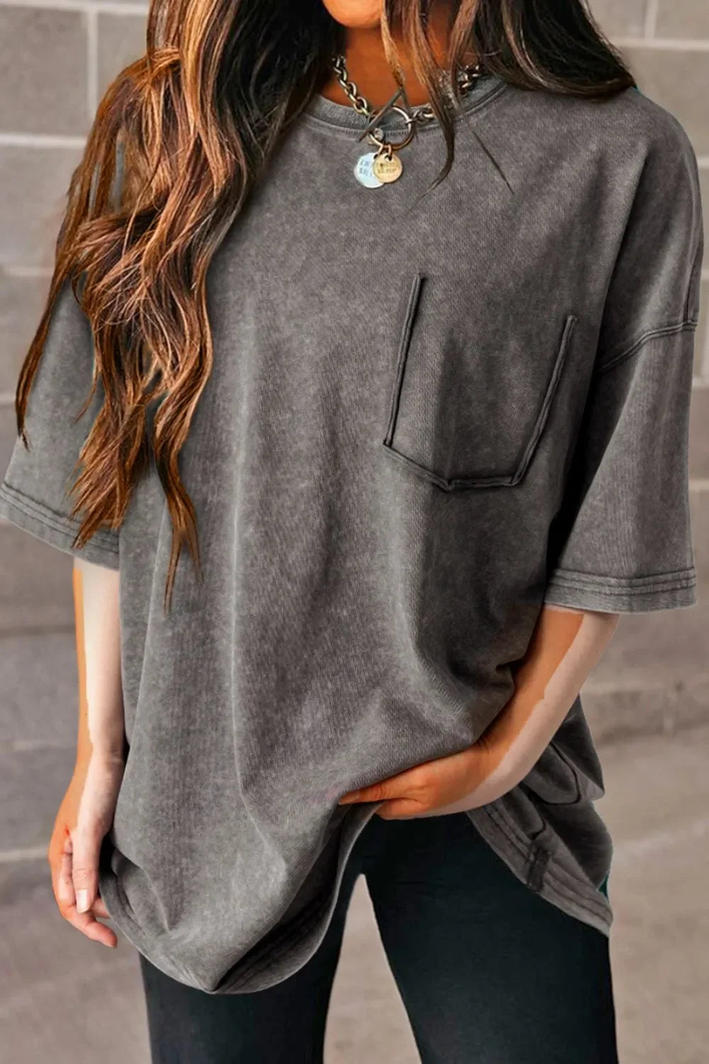Mineral Wash Half Sleeve Vintage Cotton T Shirt - Southern Shores Clothing