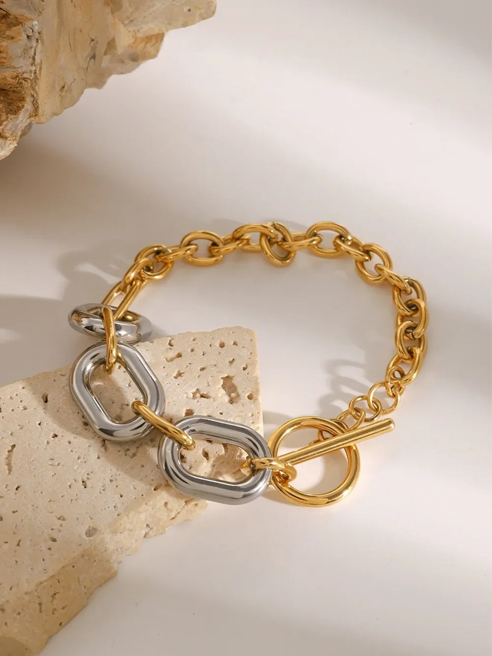 18K Gold Plated Stainless Steel Chain Bracelet - Southern Shores Clothing