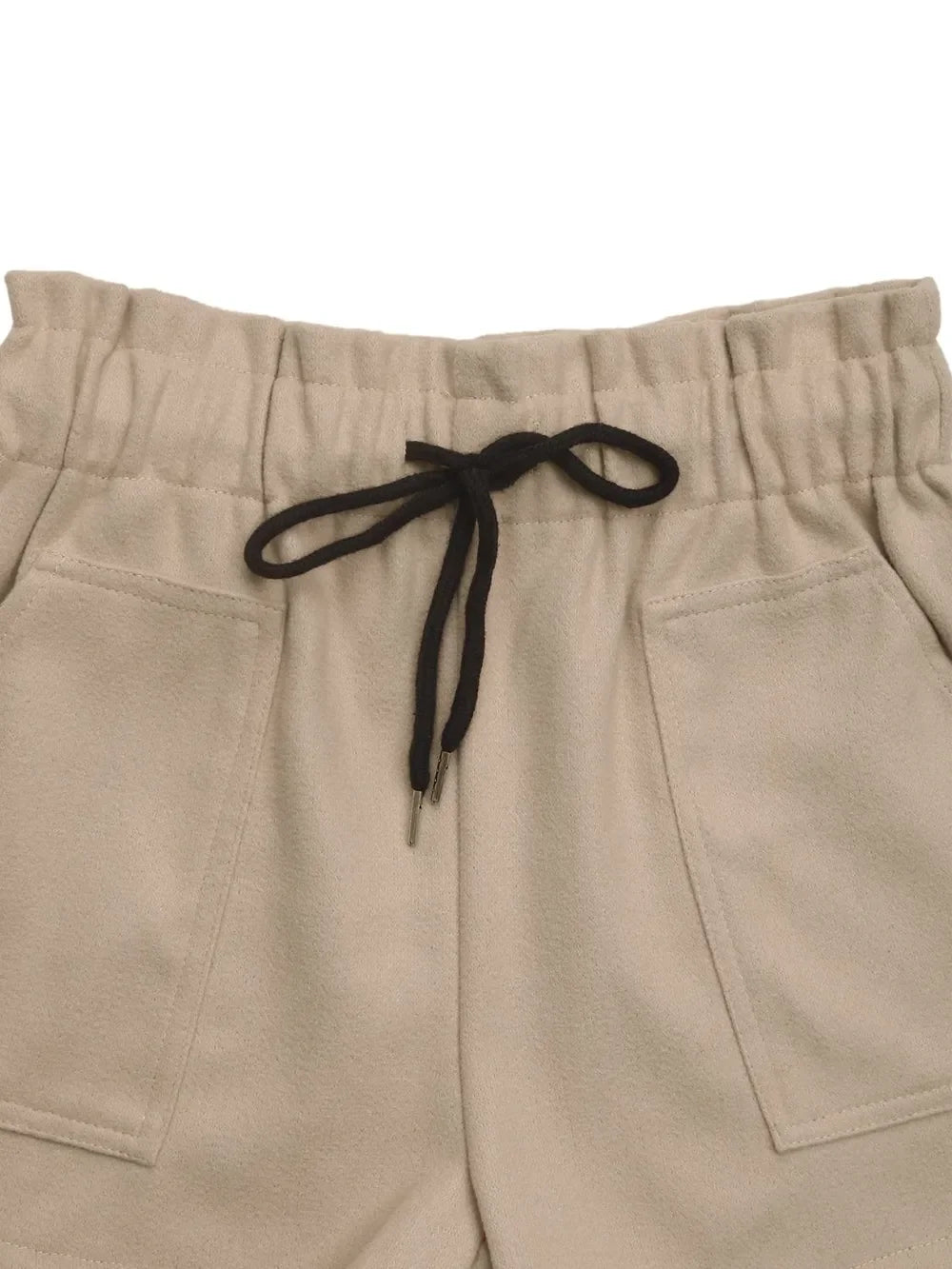 Frill Drawstring Shorts With Pockets For Casual Wear - Southern Shores Clothing