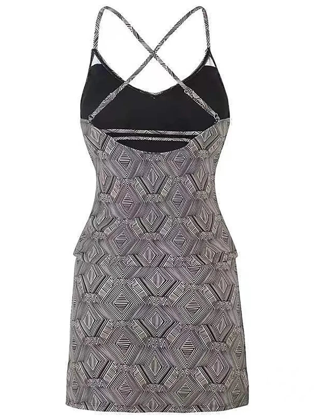 Two-Piece V-Neck Spaghetti Strap Top and Skirt Swim Set - Southern Shores Clothing