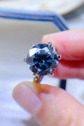 Minimalist 5 Carat Moissanite Ring in Sterling Silver - Southern Shores Clothing