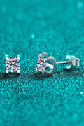 Minimalist 1 Carat Moissanite Stud Earrings - Southern Shores Clothing