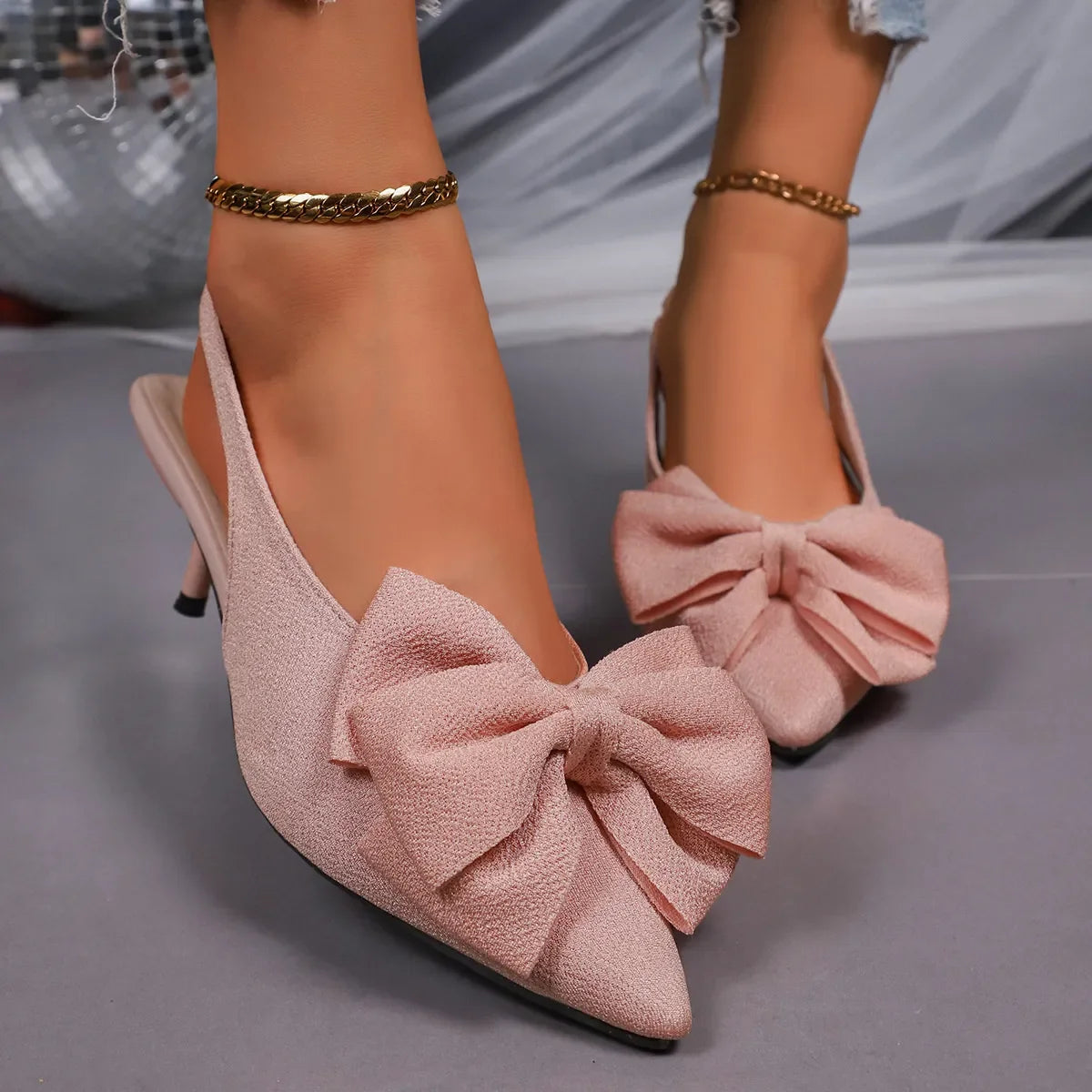 Kitten Heel Slingback Pointed Toe Pumps Classic - Southern Shores Clothing