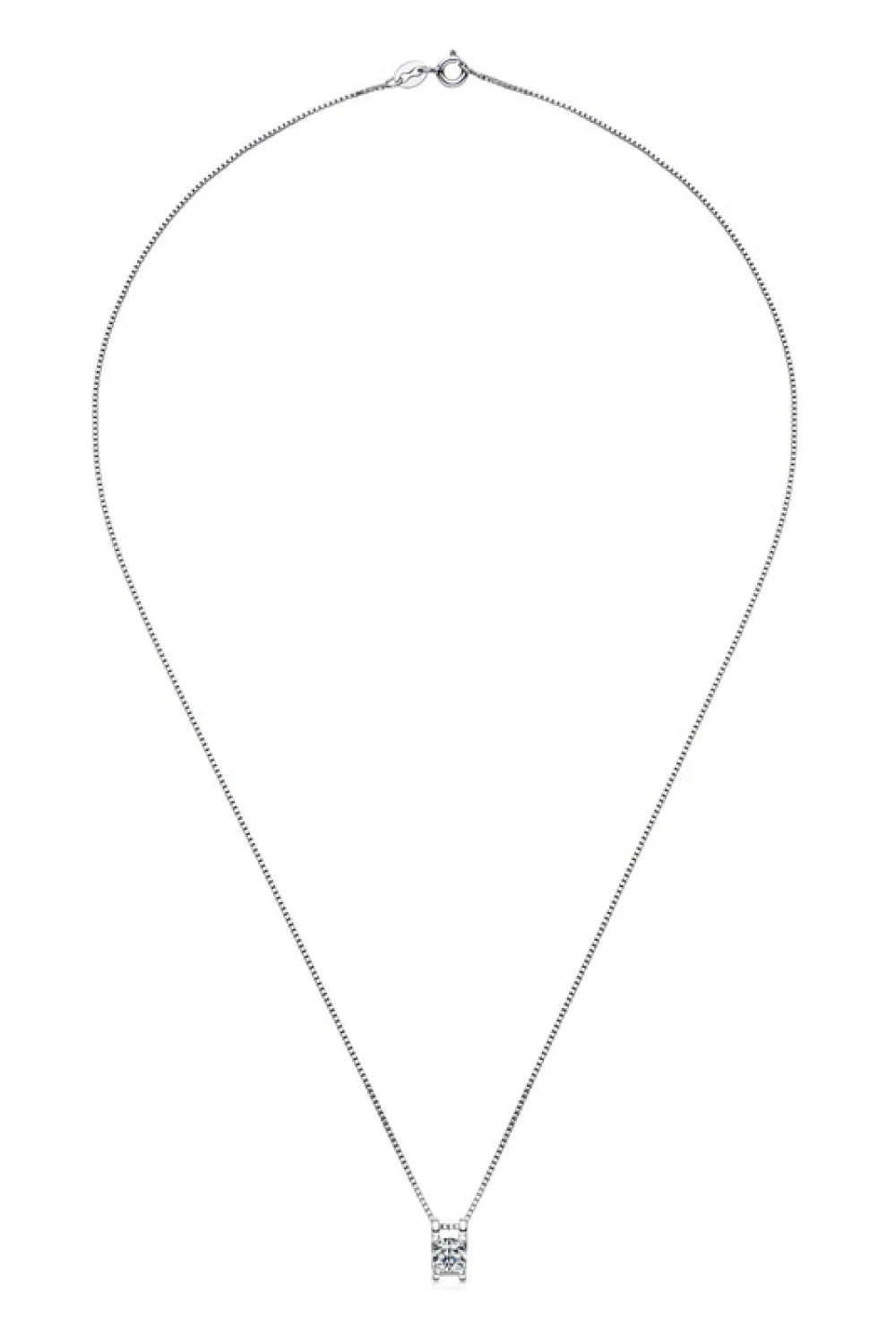 Moissanite Sterling Silver Necklace Coastal Sparkle - Southern Shores Clothing