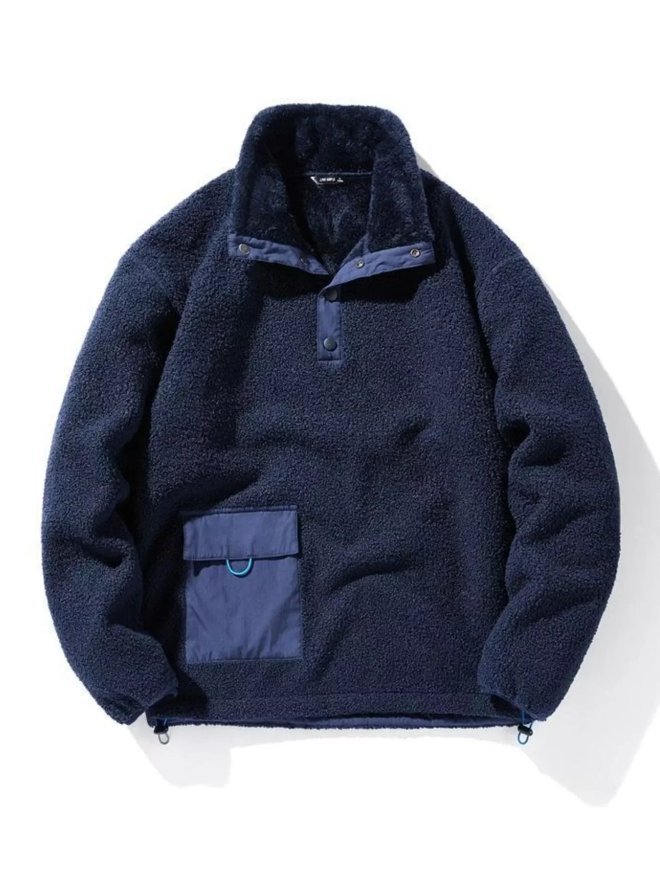 Plus Size Drawstring Fleece Top Hooded Oversized - Southern Shores Clothing