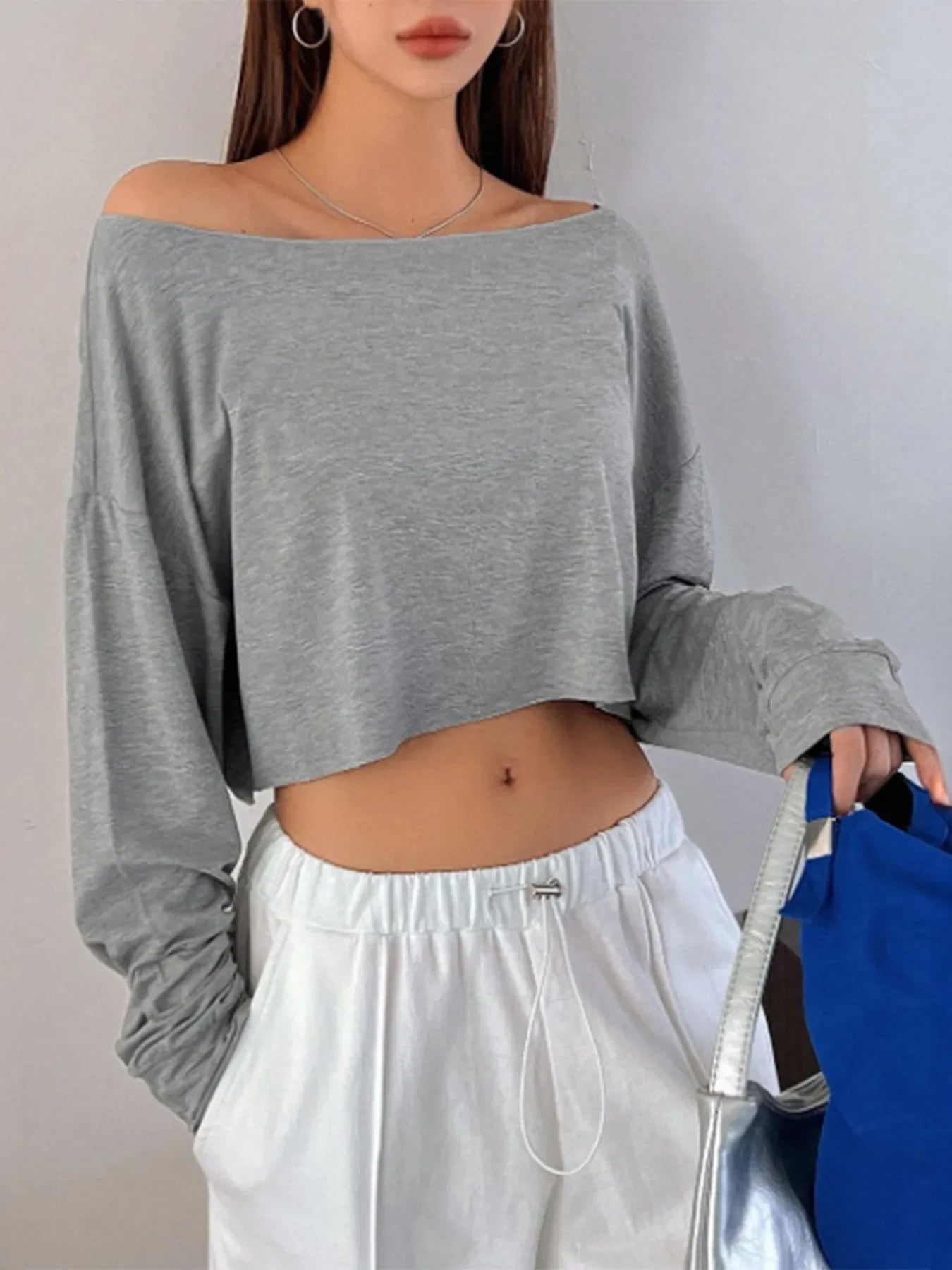 Boat Neck Long Sleeve T-Shirt - Southern Shores Clothing