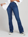 Coastal High-Waisted Flare Jeans Plus Size Stretch Denim - Southern Shores Clothing
