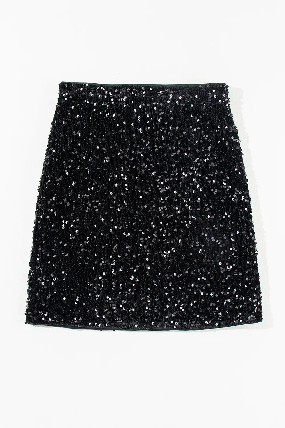 Sequin Mini Skirt With Sheer Unlined Design - Southern Shores Clothing
