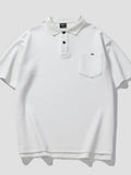Plus Size Pocketed Polo Shirt Loose Fit - Southern Shores Clothing