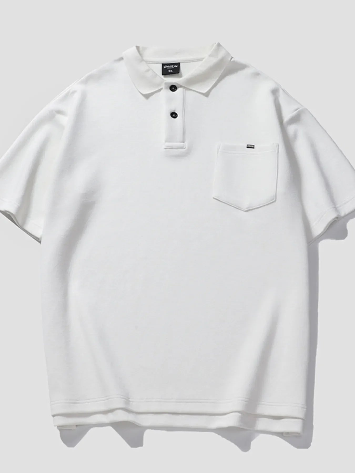 Plus Size Pocketed Polo Shirt Loose Fit - Southern Shores Clothing