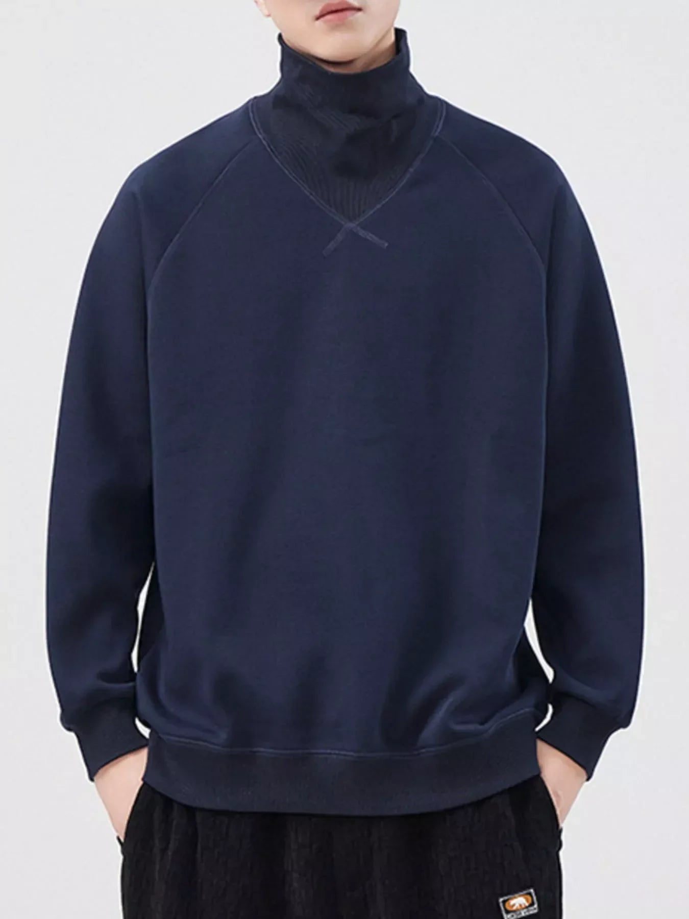 Coastal Plus Size Oversized Turtleneck Sweatshirt - Southern Shores Clothing