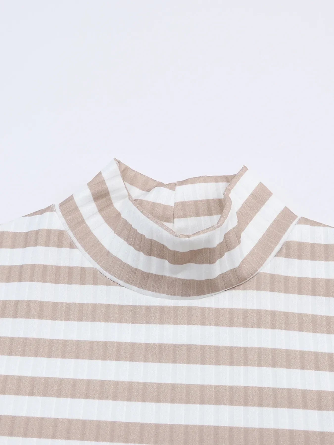 Striped Textured Knit Long Sleeve Tee - Southern Shores Clothing