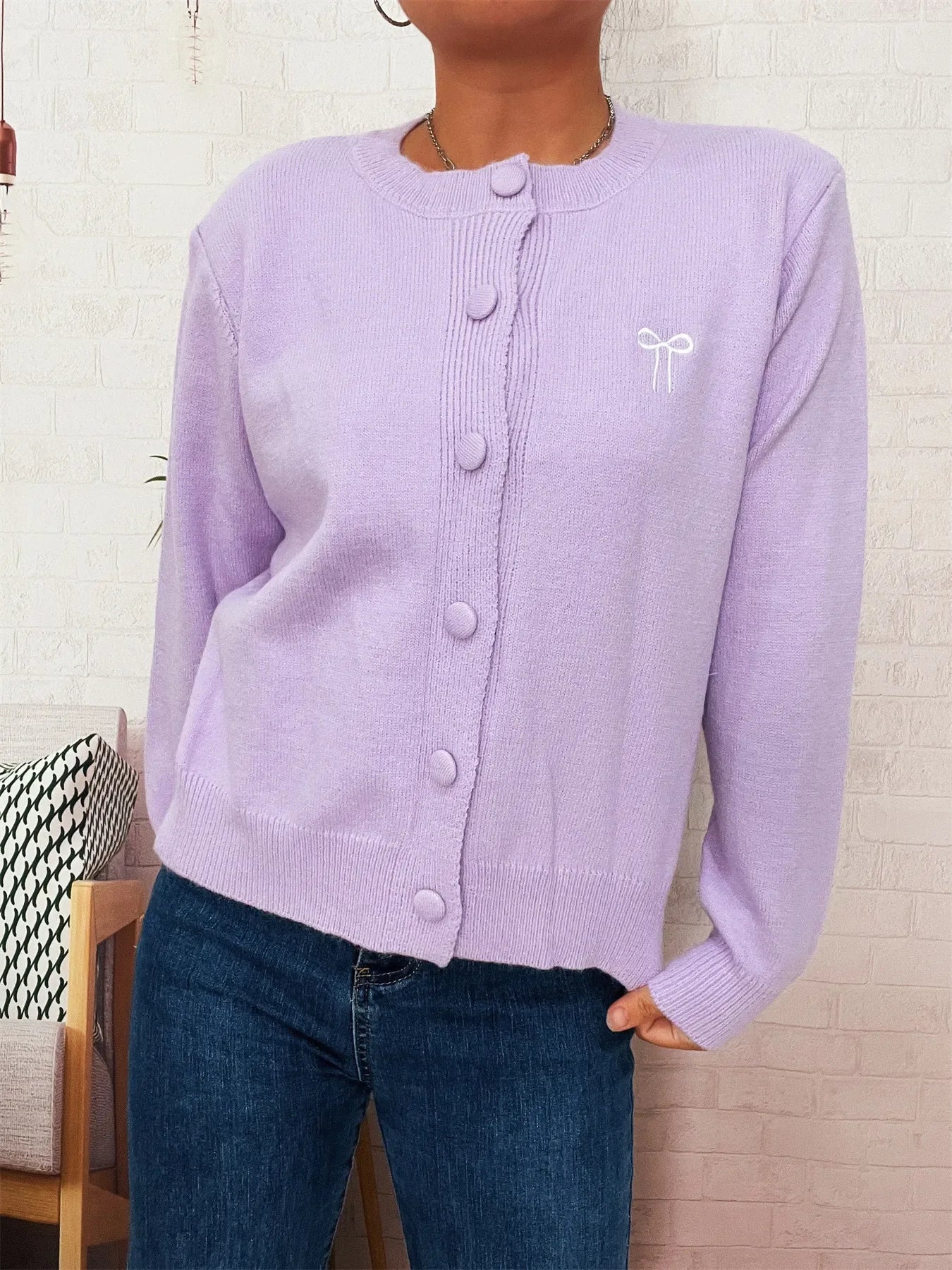 Button Up Long Sleeve Cardigan Slightly Stretchy - Southern Shores Clothing