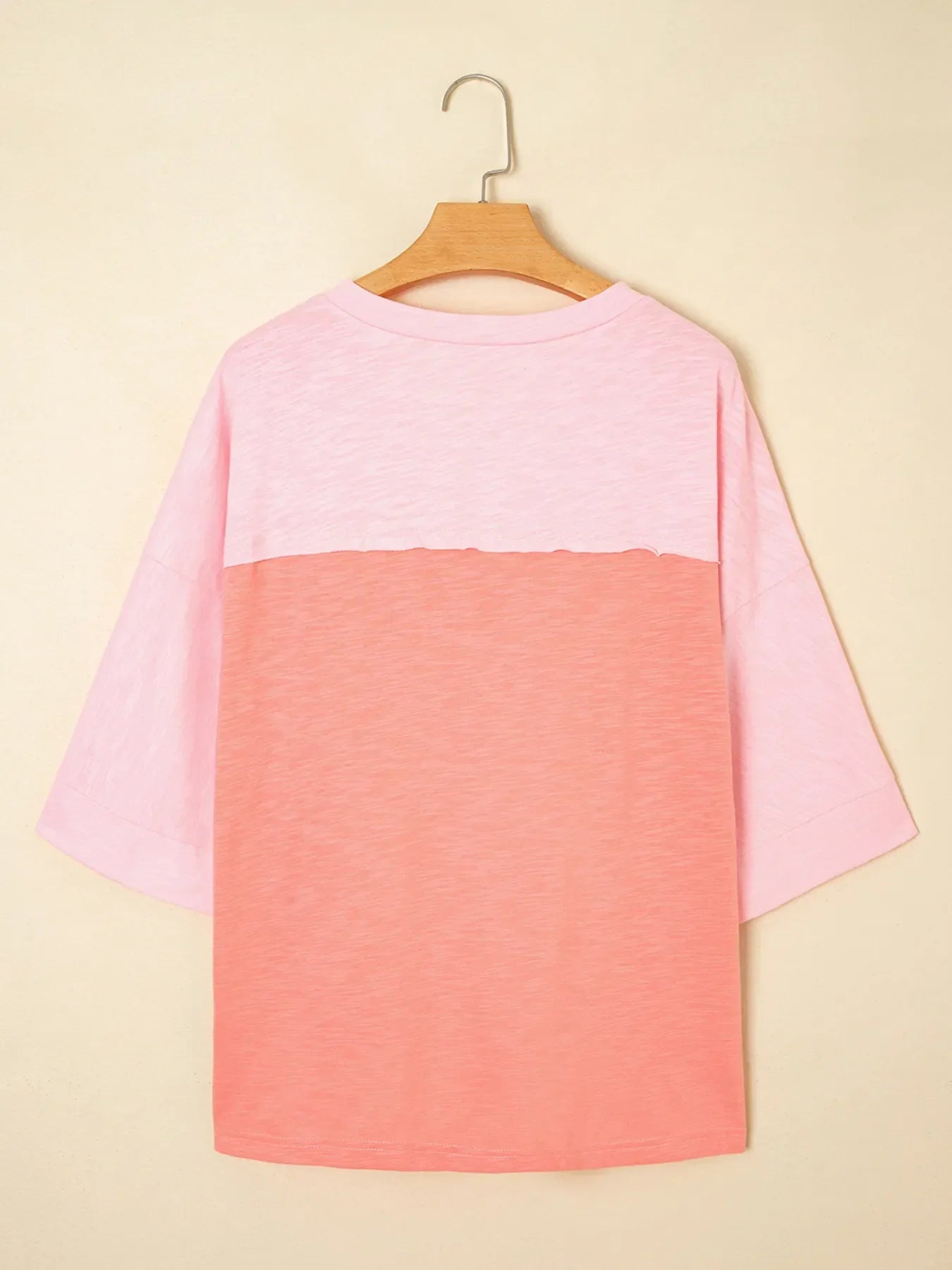 Flower Patched Exposed Seam Oversized T Shirt - Southern Shores Clothing