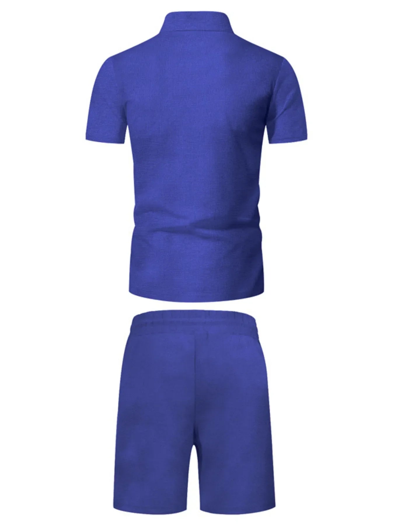 Men's Plus Size Zip Up Short Sleeve Top and Shorts Set - Southern Shores Clothing