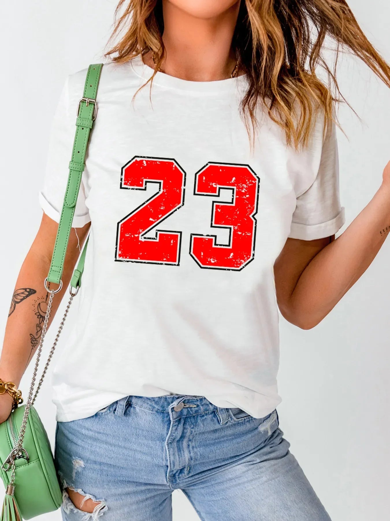 Number 23 Round Neck Casual T Shirt - Southern Shores Clothing