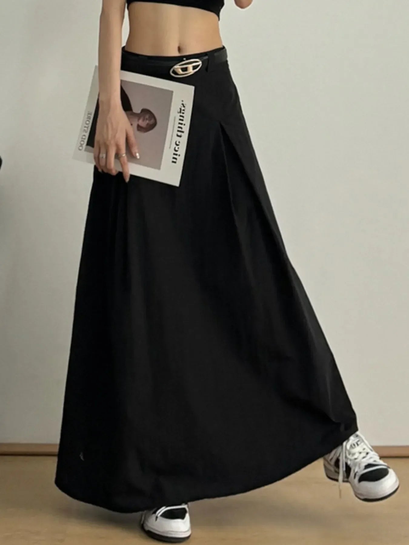 Lightweight High Waist A-Line Maxi Skirt For Summer - Southern Shores Clothing