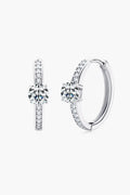 Minimalist Moissanite Platinum Plated Earrings - Southern Shores Clothing