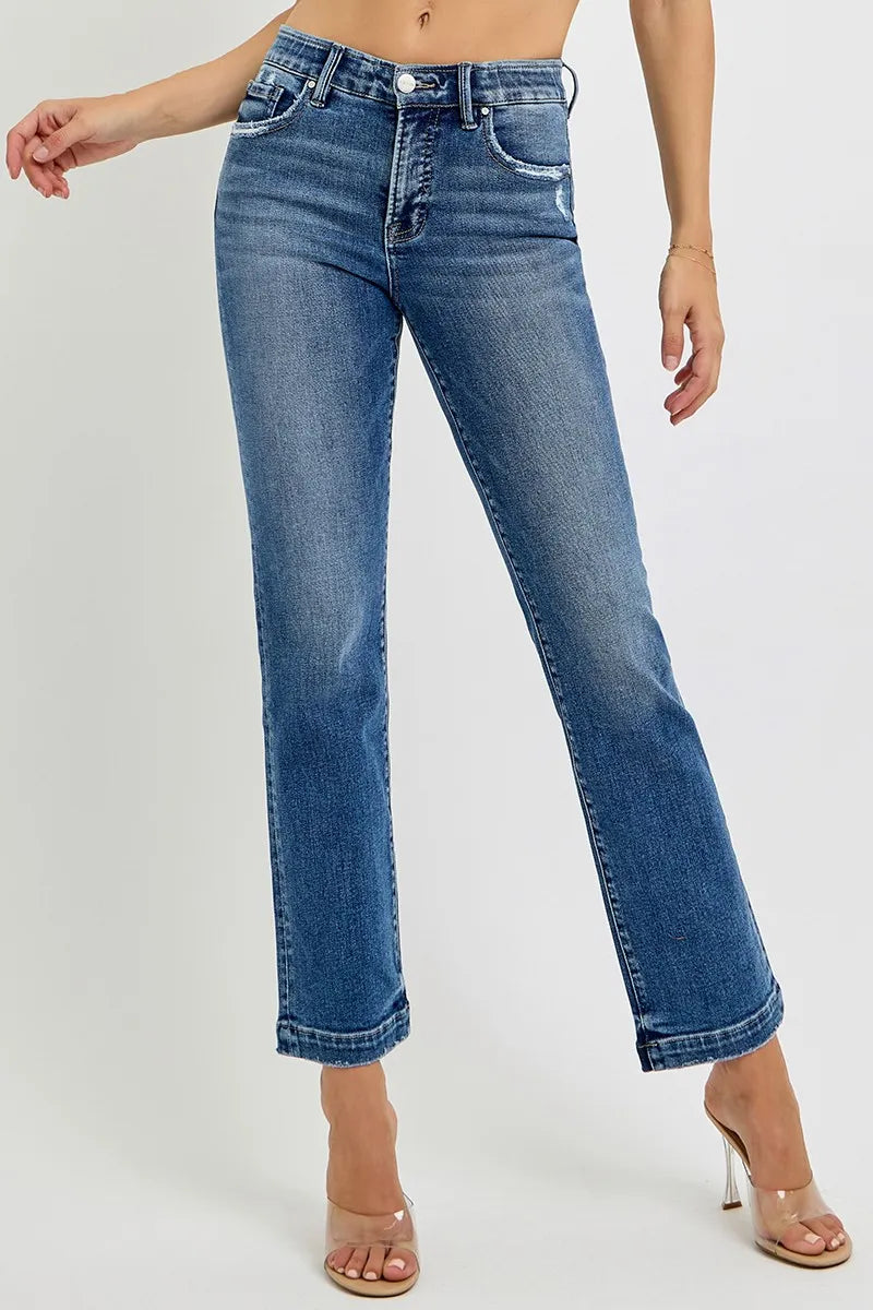 Coastal Style RISEN Tummy Control Straight Jeans Plus