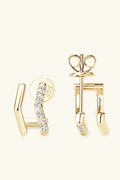 Minimalist Moissanite Sterling Silver Earrings - Southern Shores Clothing