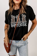 Hoppy Easter Graphic Tee Shirt With Stretch Fabric - Southern Shores Clothing