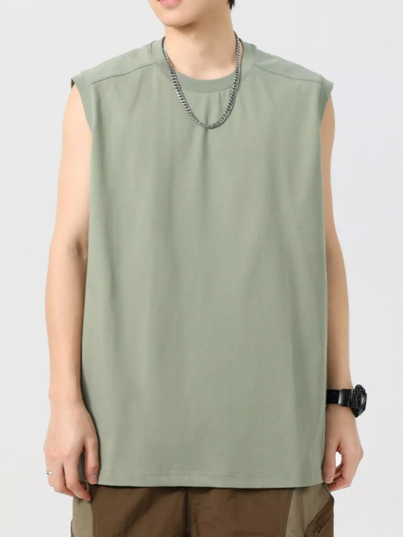 Plus Size Stretch Cotton Blend Tank Top Relaxed Fit - Southern Shores Clothing