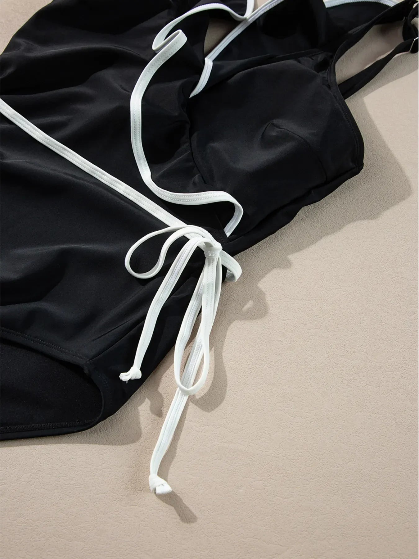Ruffle Trim V-Neck One-Piece Swimsuit Coastal - Southern Shores Clothing