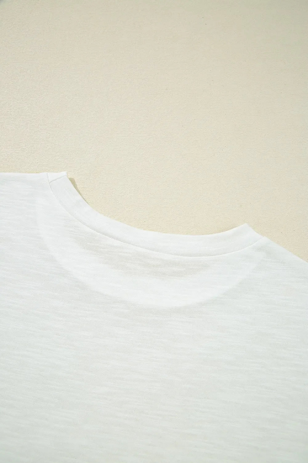 Lace Patchwork Cap Sleeve Round Neck T Shirt - Southern Shores Clothing