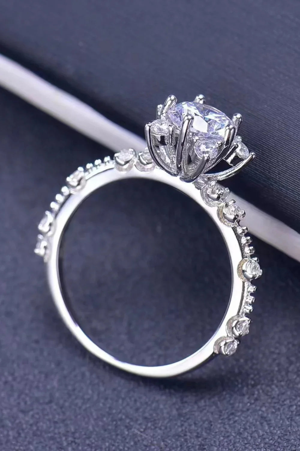 Rose Gold 1 Carat Moissanite Ring 6-Prong - Southern Shores Clothing