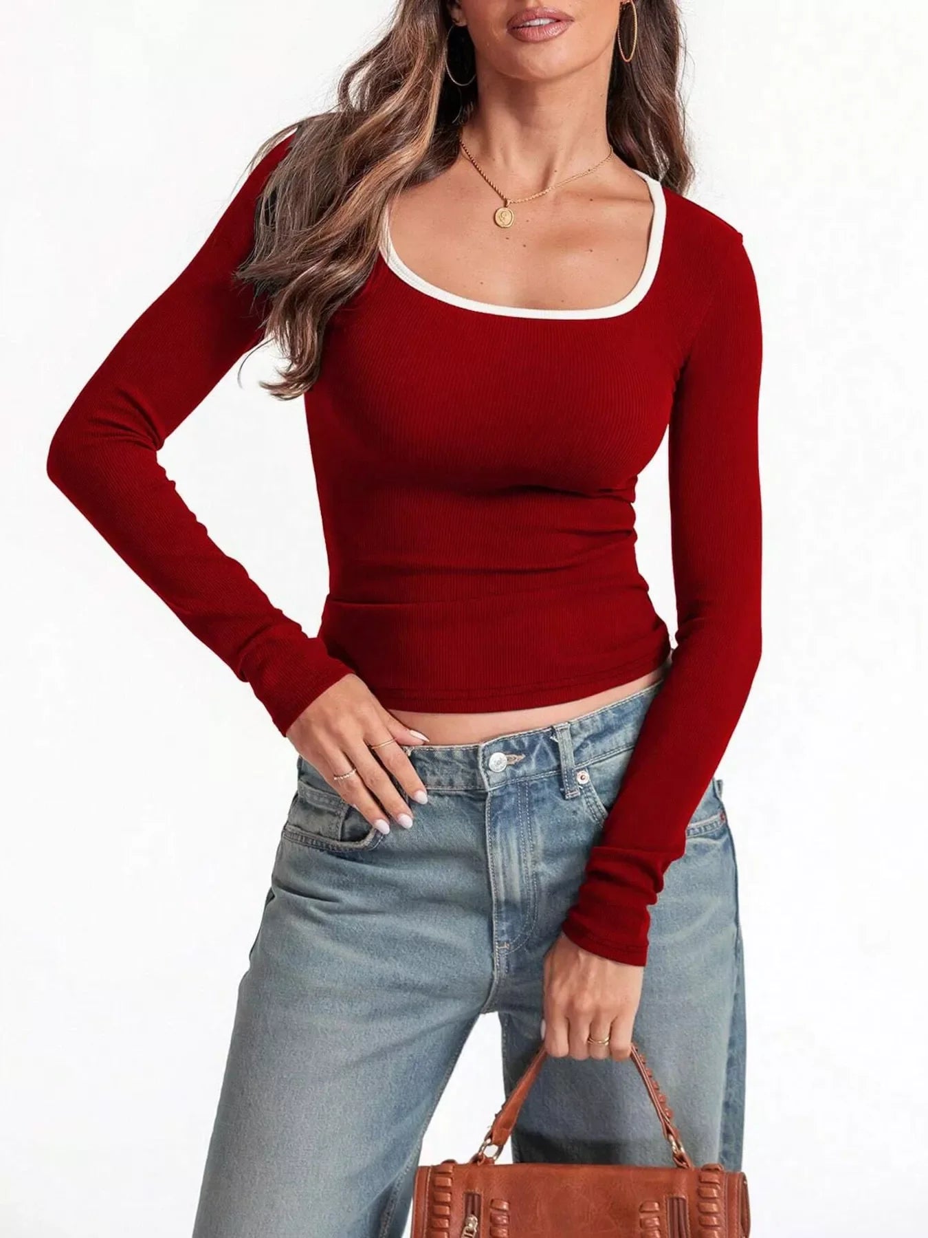 Scoop Neck Long Sleeve T-Shirt - Southern Shores Clothing
