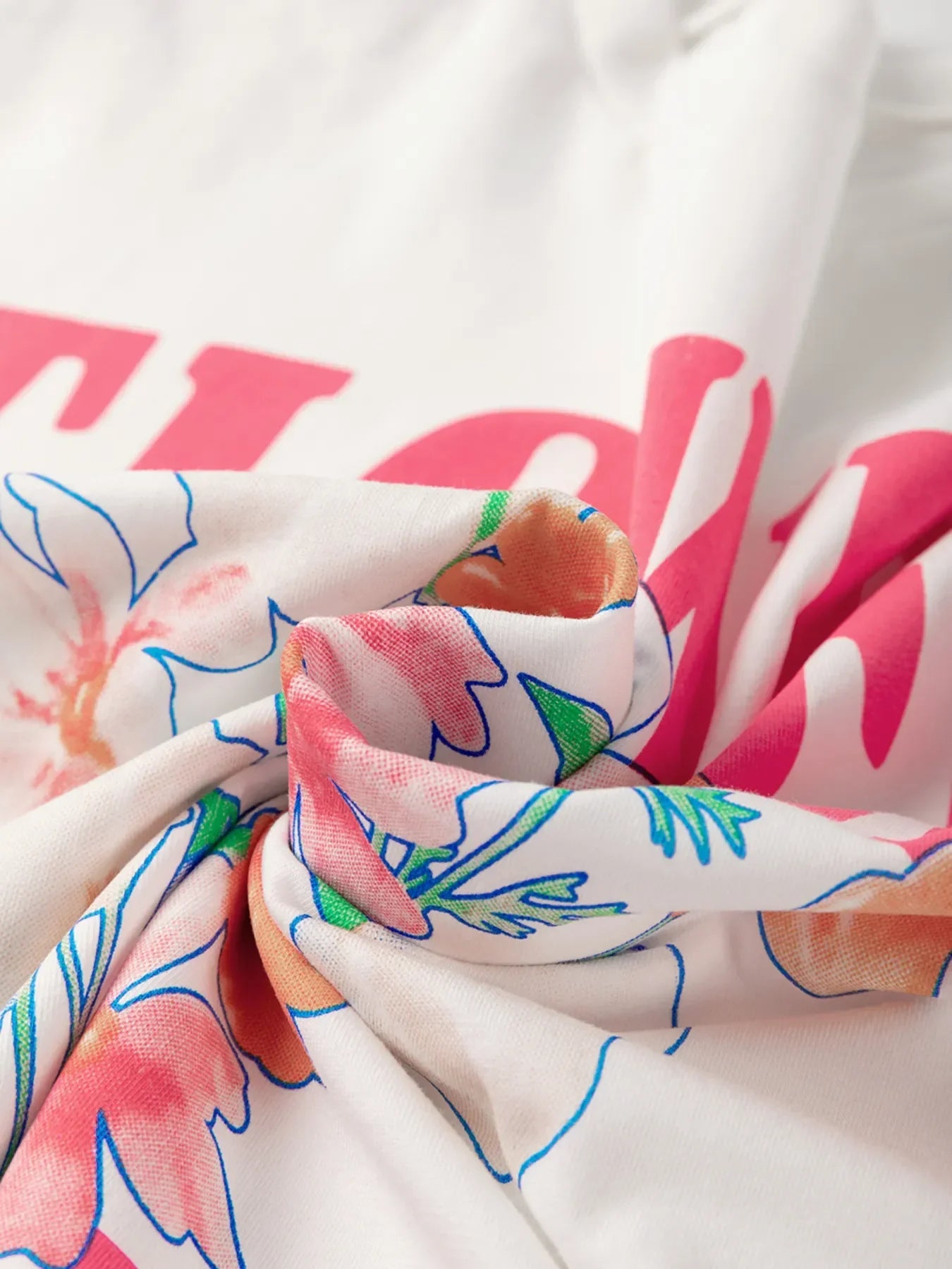 Flower Market Graphic T Shirt With Floral Design - Southern Shores Clothing