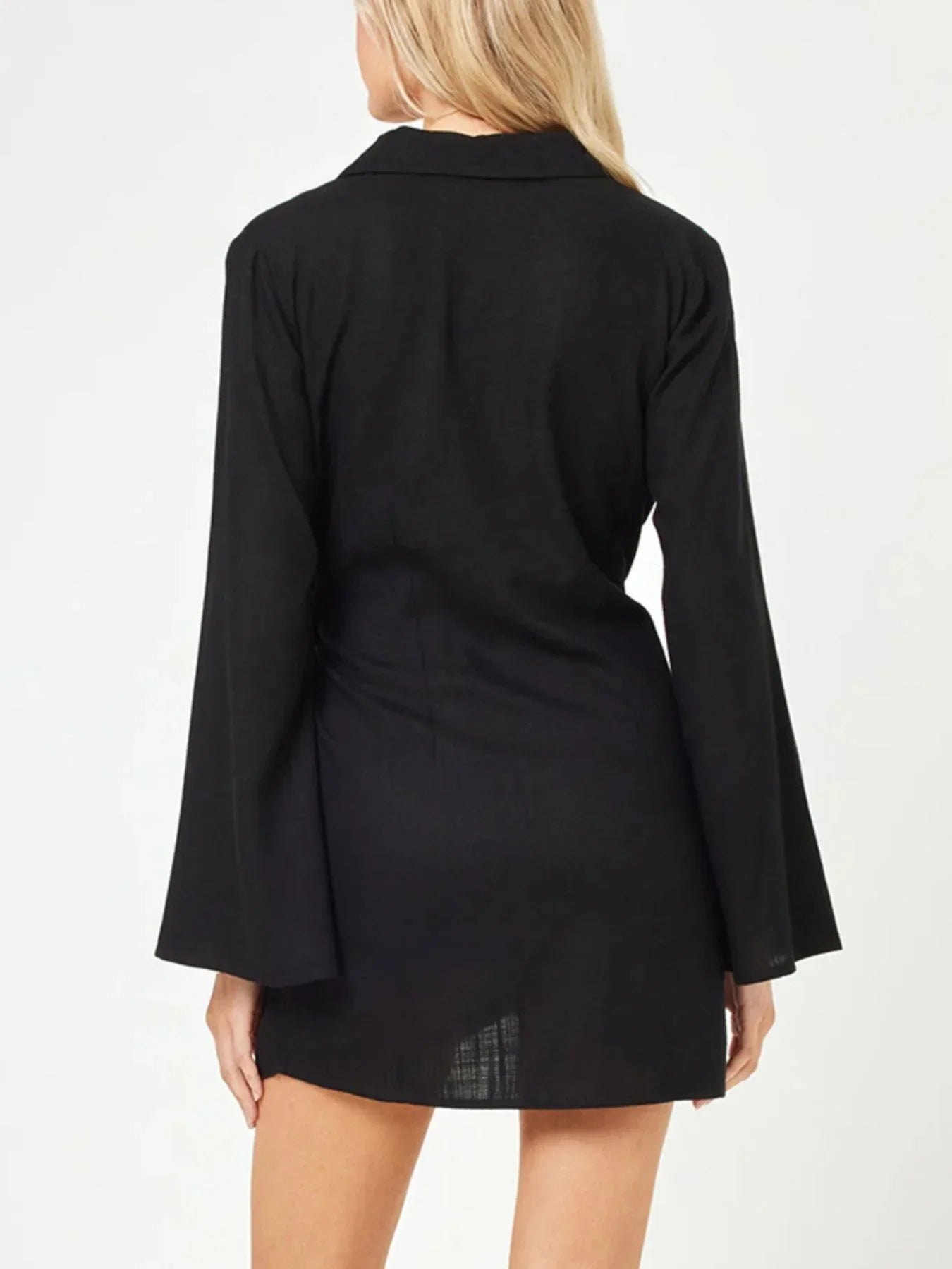 Tied Long Sleeve Cover Up Dress for Resort Wear Vacation Ready - Southern Shores Clothing