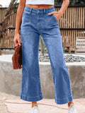 Charleston Inspired High-Waisted Wide-Leg Flare Jeans - Southern Shores Clothing