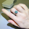 2 Carat Moissanite Sterling Silver Ring Coastal Charm - Southern Shores Clothing