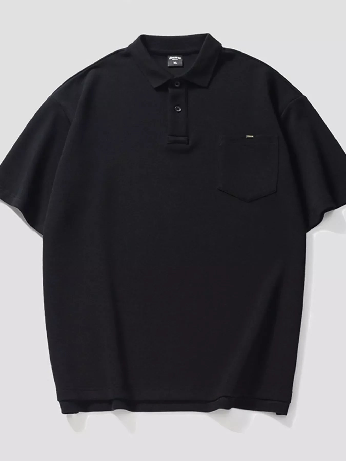 Plus Size Pocketed Polo Shirt Loose Fit - Southern Shores Clothing