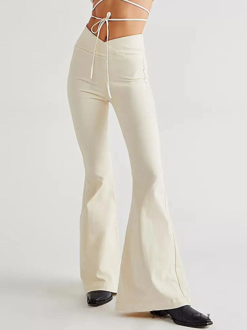 Comfortable Beachside Women's High Waist Flare Stretch Jeans