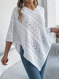 Cable-Knit Openwork Pattern Sweater With Stretch - Southern Shores Clothing
