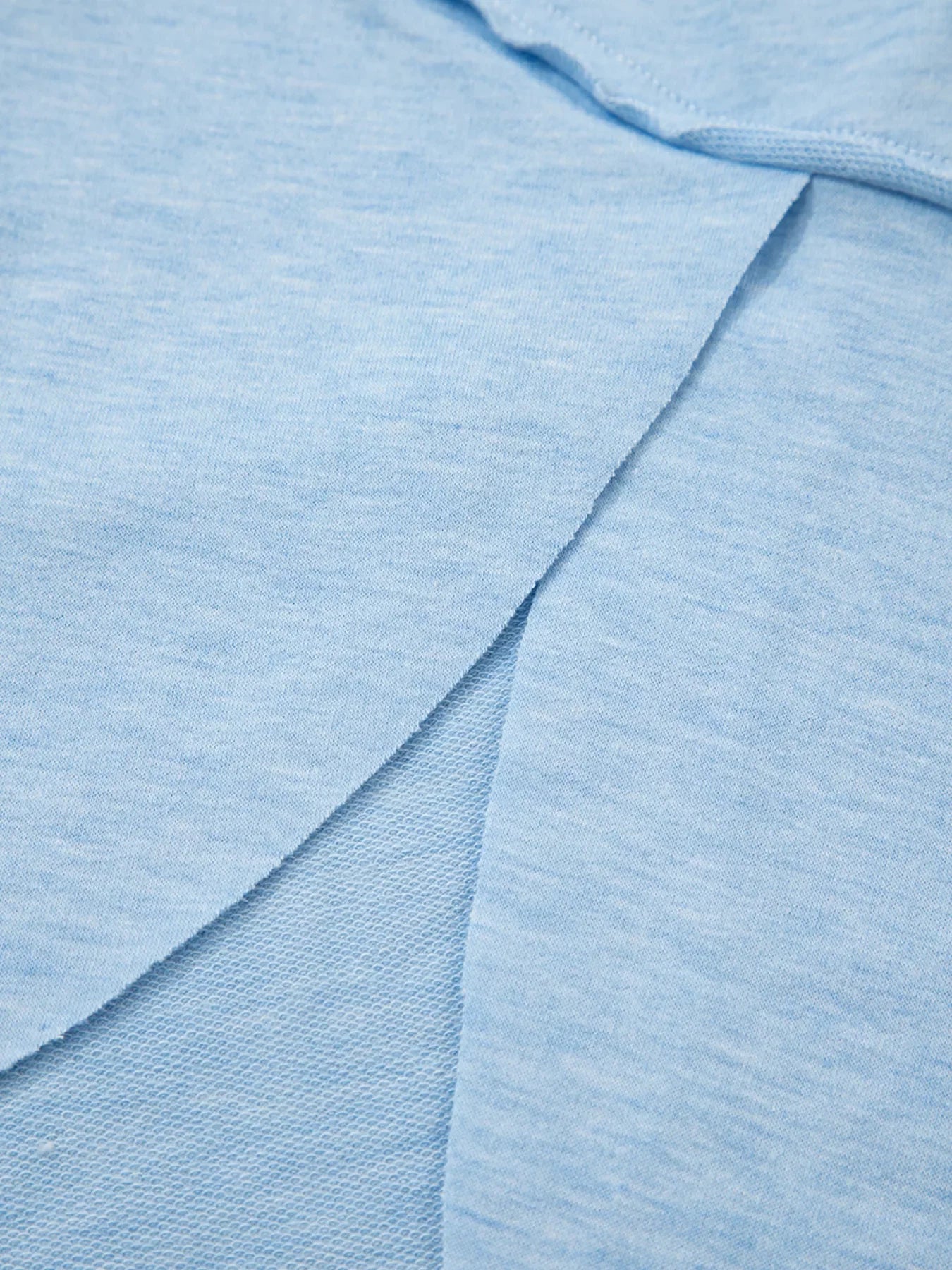 Notched Terry Long Sleeve Top - Southern Shores Clothing