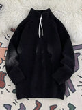 Relaxed Fit Half-Zip Stretch Sweater Soft Knit - Southern Shores Clothing