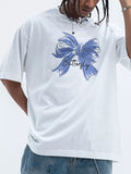 Butterfly Round Neck Short Sleeve T Shirt - Southern Shores Clothing