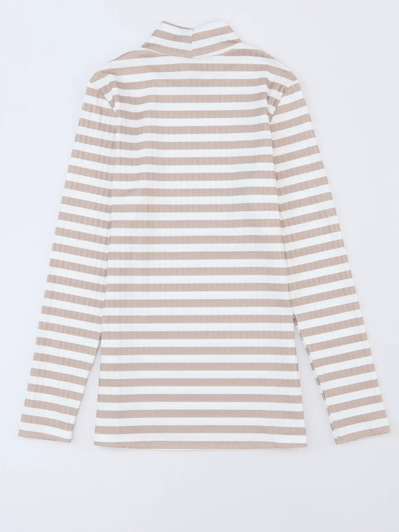 Striped Textured Knit Long Sleeve Tee - Southern Shores Clothing