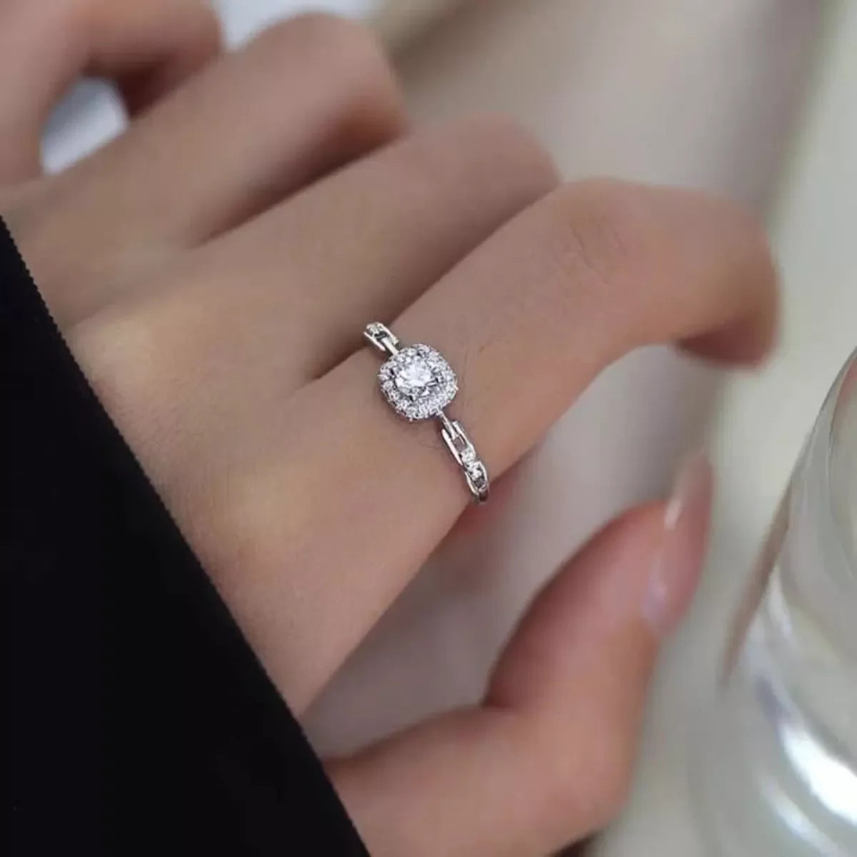 Sterling Silver Zircon Ring With Matching Box - Southern Shores Clothing