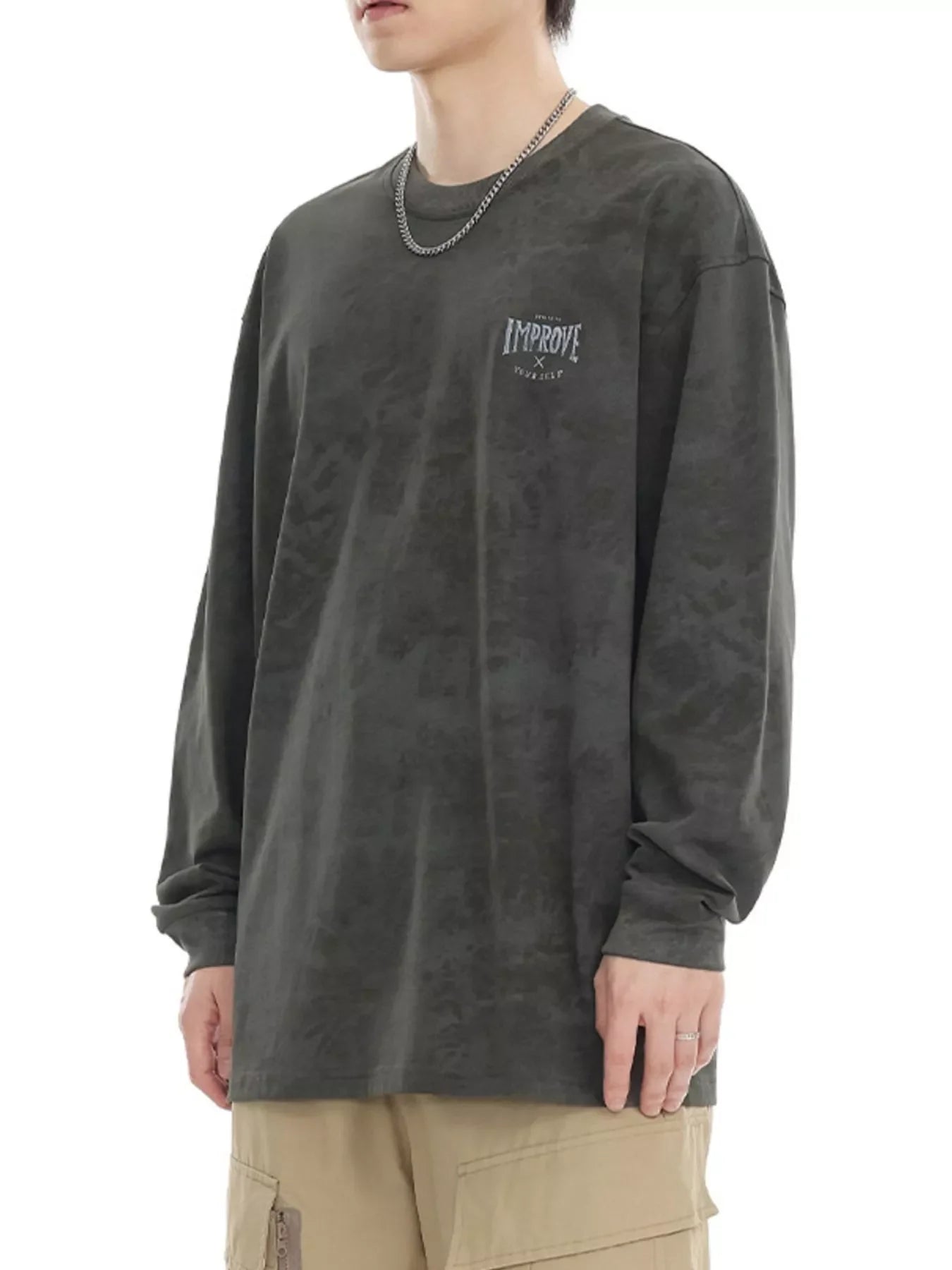 Plus Size Vintage Wash Long Sleeve T Shirt - Southern Shores Clothing