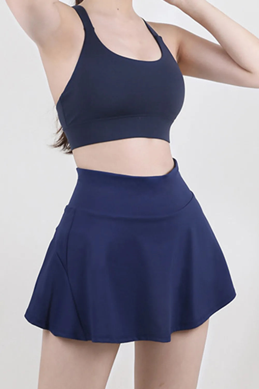 Beach Front High Waist Pleated Active Skirt for Women
