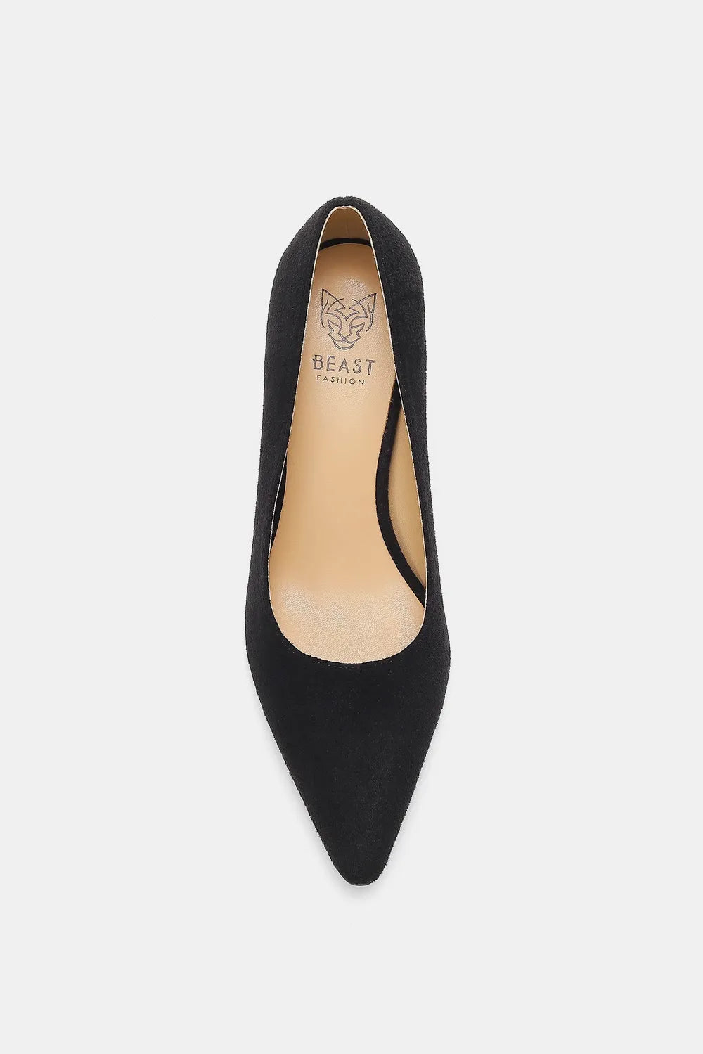 Faux Suede Point Toe Pumps For Office And Formal